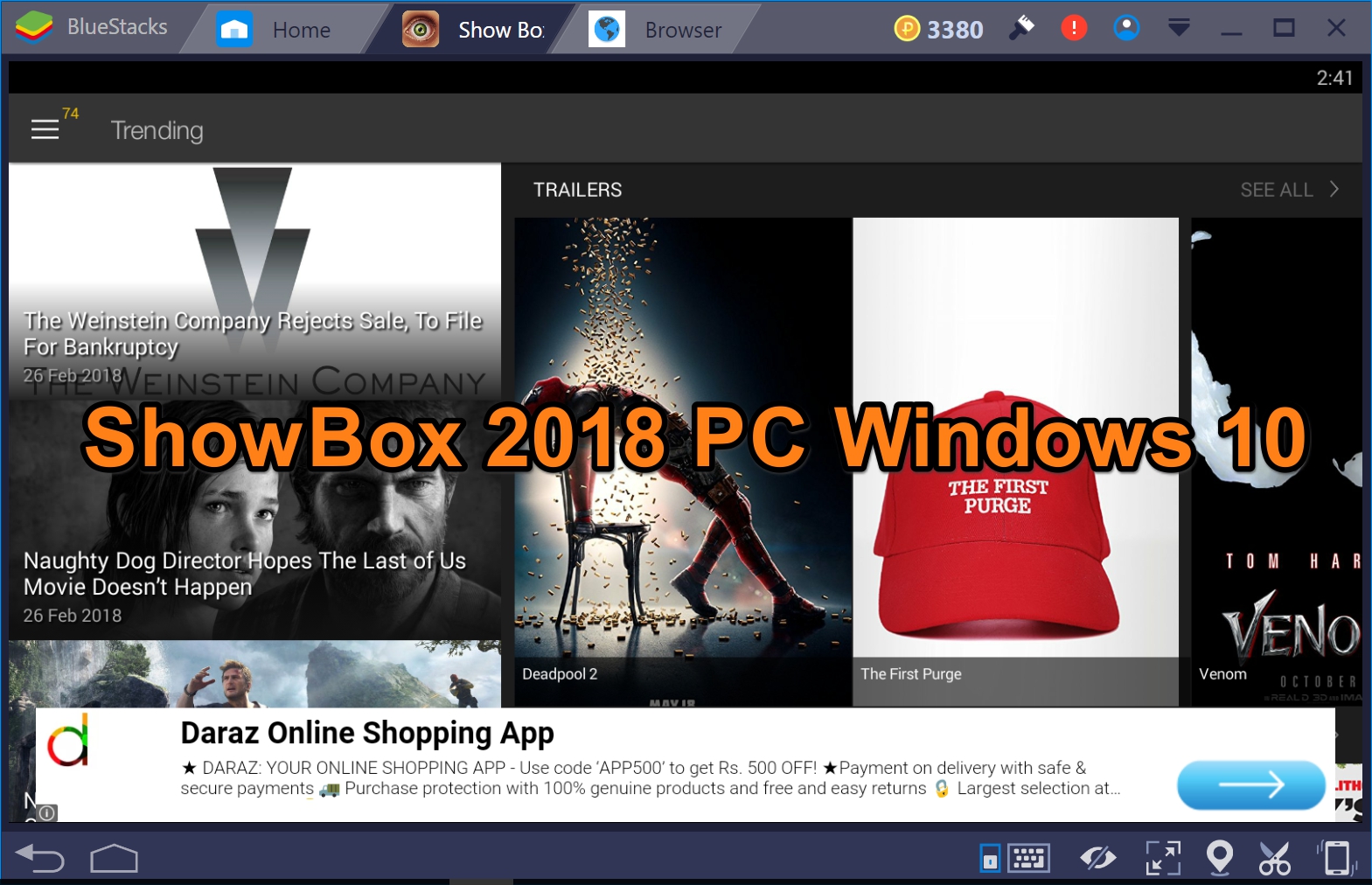 Showbox 2018 PC Windows 10
