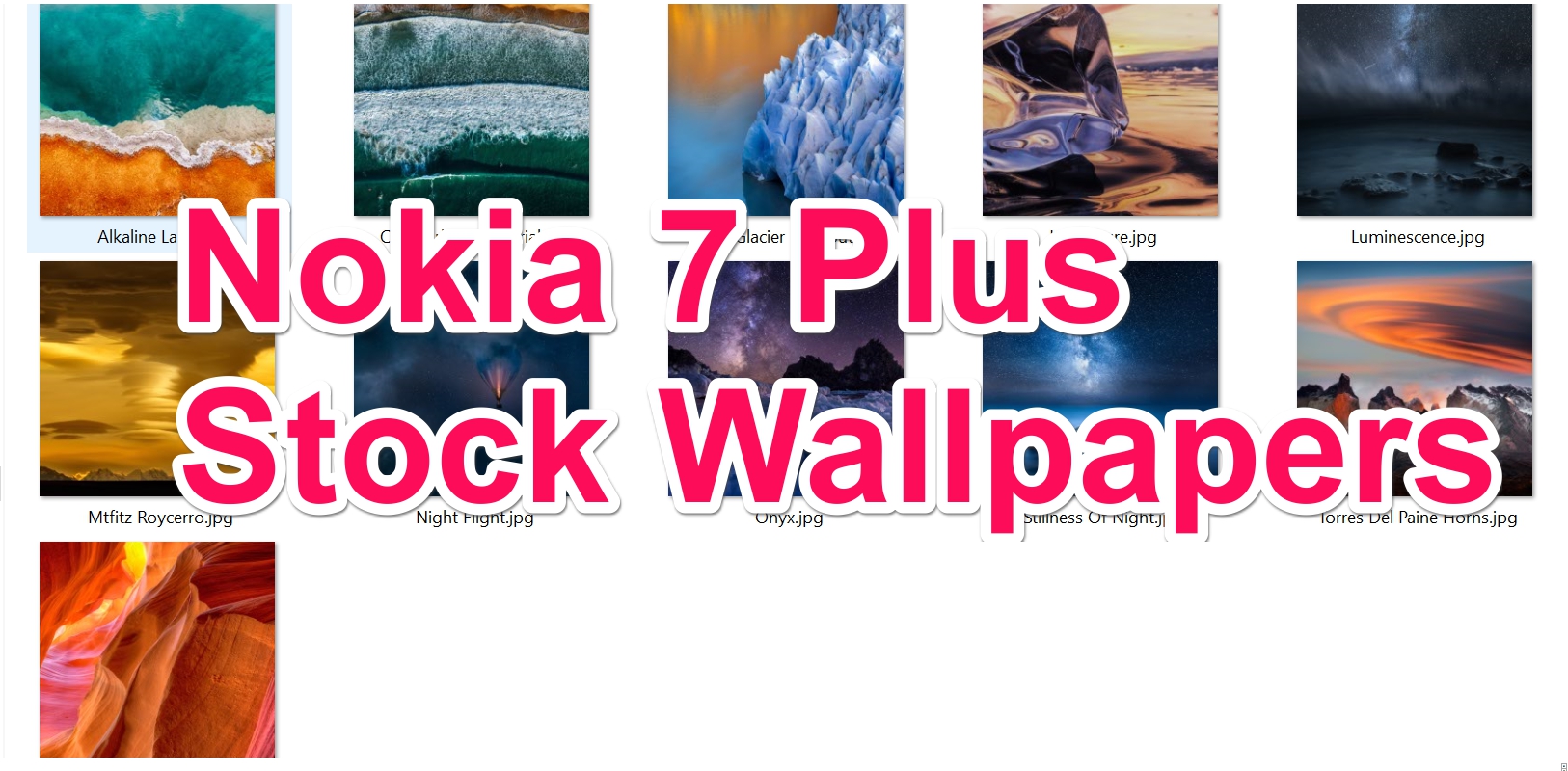 Best 11 Full HD Nokia 7 Plus Stock Wallpapers