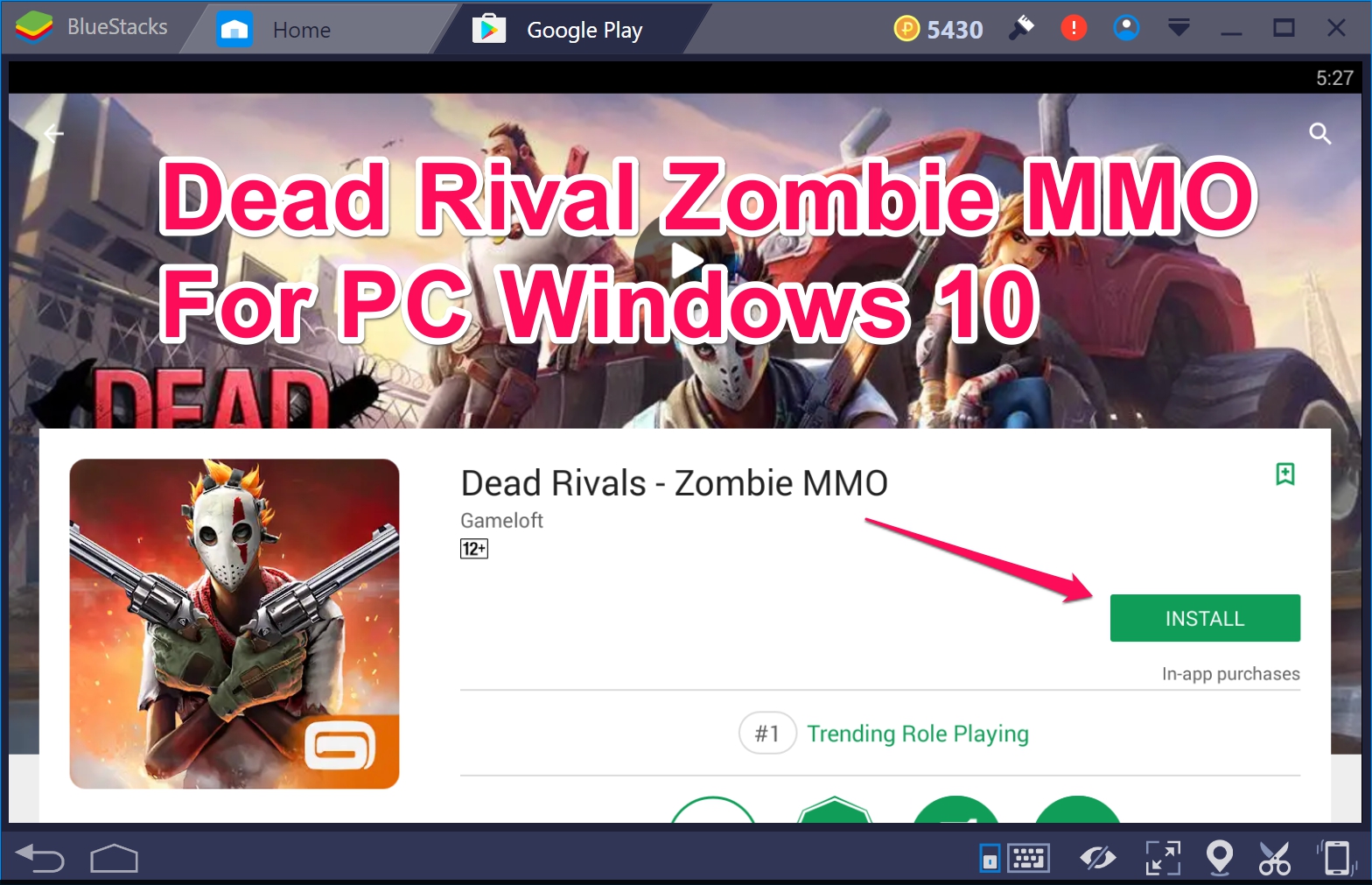 Dead Rival Zombies MMO Laptop Desktop Free Download