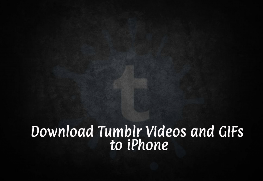 Download Tumblr Videos and GIFs to iPhone