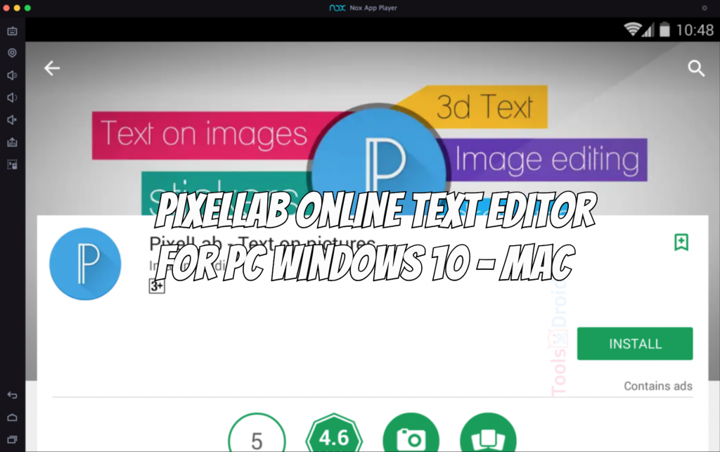 PixelLab Online Text Editor for PC