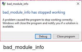 Bad Module Info Error Fix 