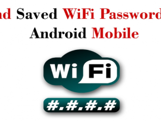view saved WiFi passwords on Android