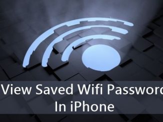 View Saved Wifi Password In iOS Device