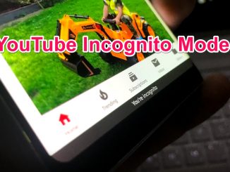 YouTube Incognito Mode Enable