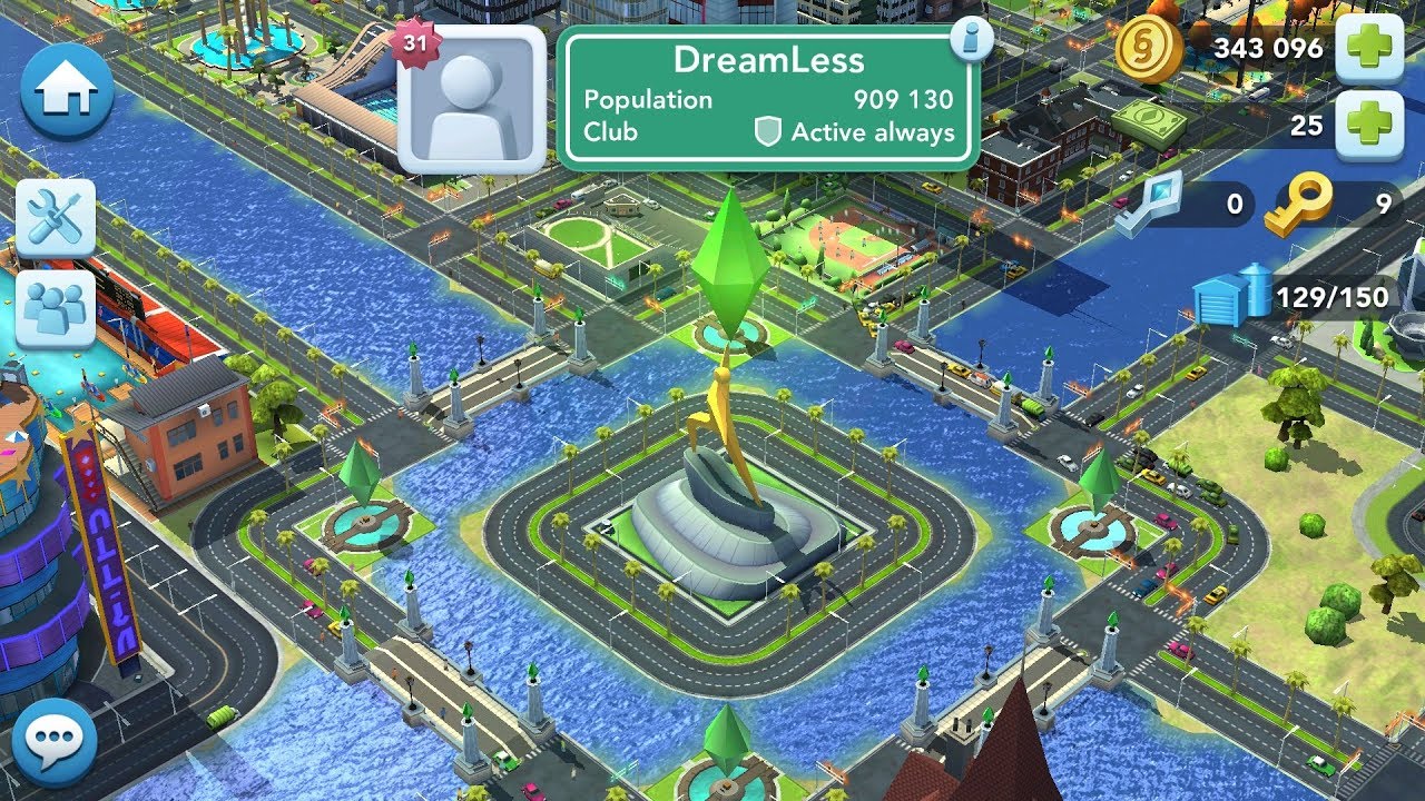 SimCity BuildIt Mod Apk 1.29.3.89288 with Unlimited Coins, Gems and